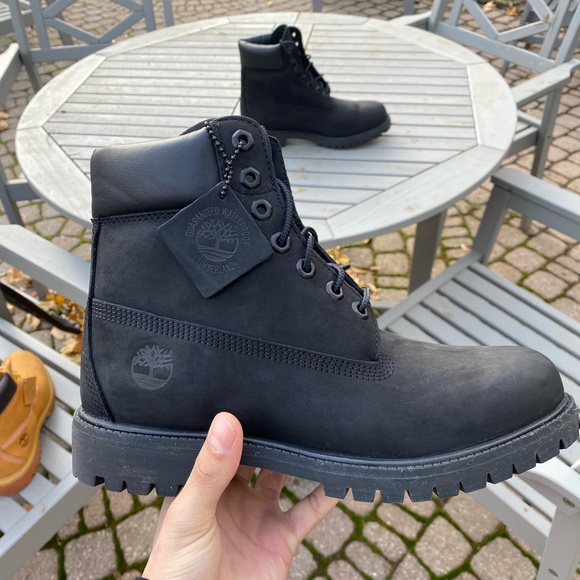 Black Timberland boots mens size 8.5 - Picture 7 of 10